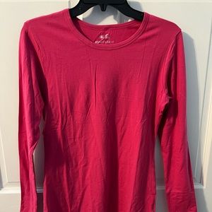 White Cross Long Sleeve Underscrub Tee, M